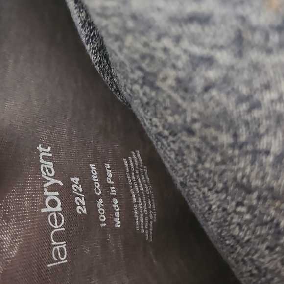 Lane Bryant distressed tee with bling - Picture 5 of 5